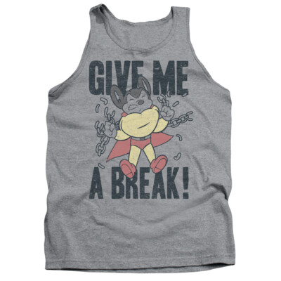 MIGHTY MOUSE GIVE ME A BREAK Licensed Men's Tank Top Sleeveless Tee SM-2XL