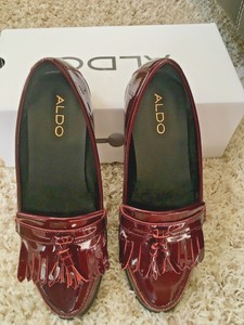 burgundy tassel loafers womens