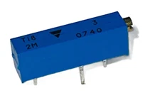 T18205KT10 Resistor Cermet Trimmer 2M Ohm 10% 0.75W(3/4W) 15(Elec)/18(Mech)Turns