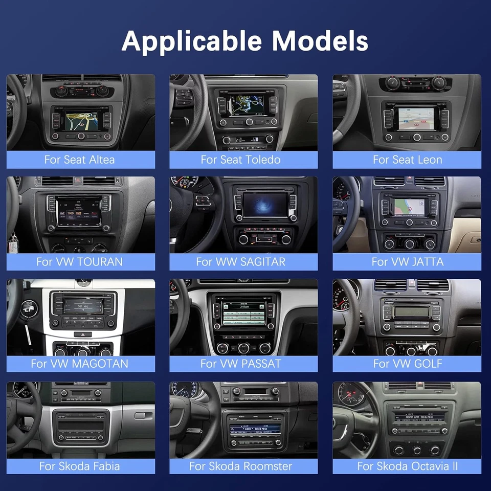 FOR VW GOLF MK5 POLO PASSAT JETTA GPS ANDROID 15 CAR STEREO DVD CARPLAY 2GB+64GB - Image 3 of 4