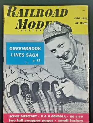 Railroad Model Craftsman Magazine June 1955 Greenbrook Line Saga U88