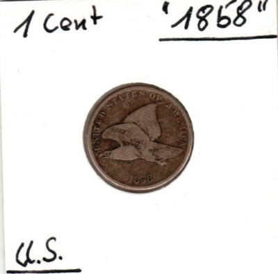 münzen  USA  1  Cent   1858        Flying Eagle