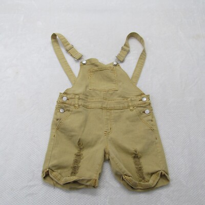 VIP Jeans Overall Girl's Size 16 Brown Short
