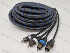 SKY HIGH CAR AUDIO TRIPLE SHIELD 20FT RCA 4 CHANNEL 20'
