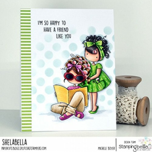 TINY TOWNIES-Stamping Bella Cling Mount Rubber Stamp-Stamping Craft-Townie Girls - Picture 77 of 190