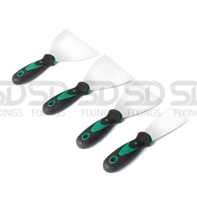 SET 4 Stück 2''/3''/4''/5'' Edelstahl Profi Schaber, Entlackungswerkzeuge