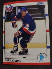 1990 Score American #86 Gary Nylund   New York Islanders Hockey Card