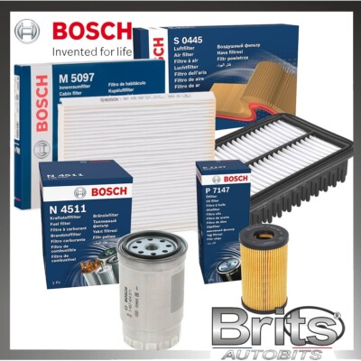 FOR KIA CEED 1.6 CRDI ISG JD Diesel - Bosch Full Filters Service Kit (2012-2019)