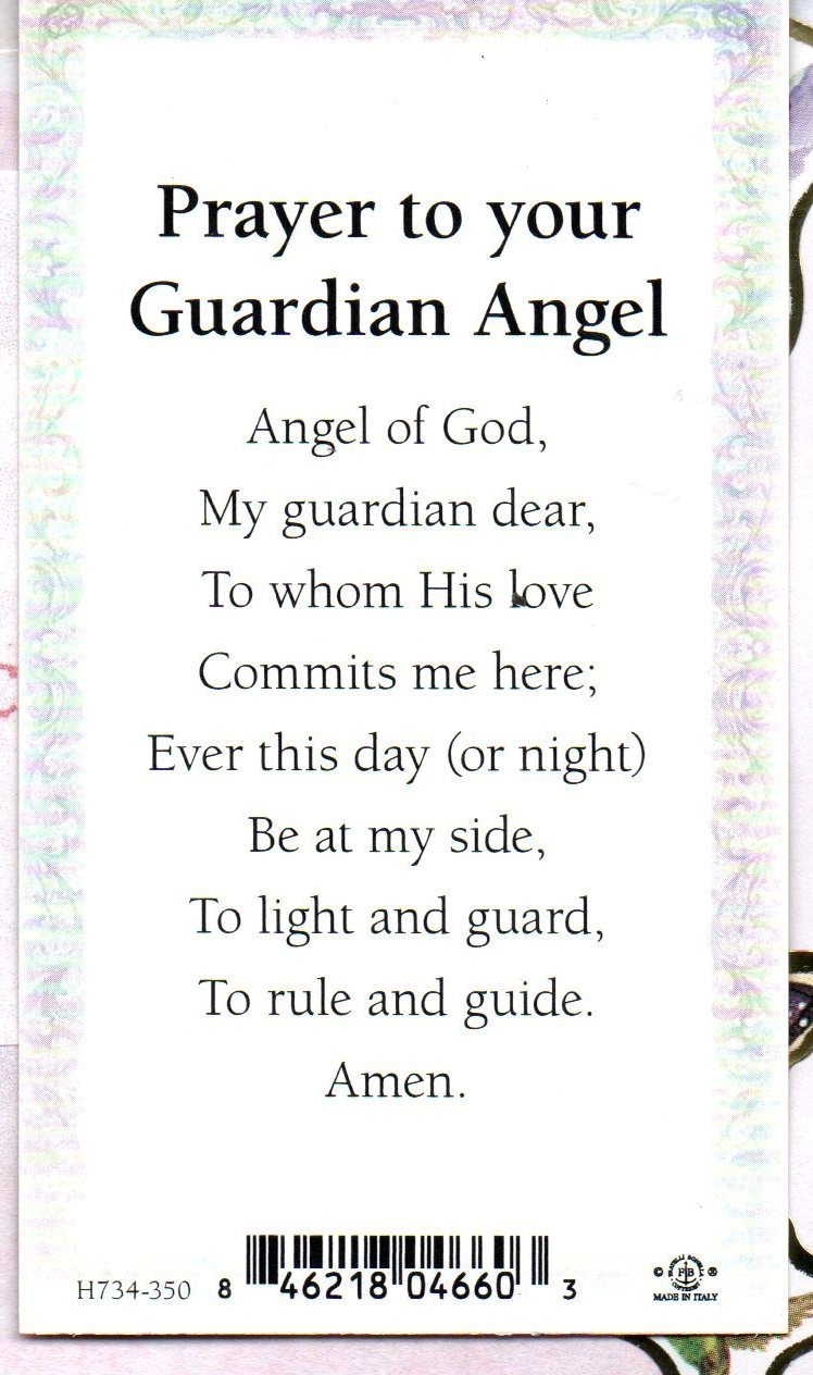 Ángel Guarda Con Niños - Oración - Adornos Dorados Paperstock | eBay