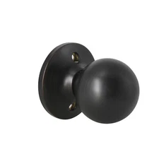 Round Door Knob Privacy/Passage/Dummy Door Handles Set Oil Rubbed Bronze