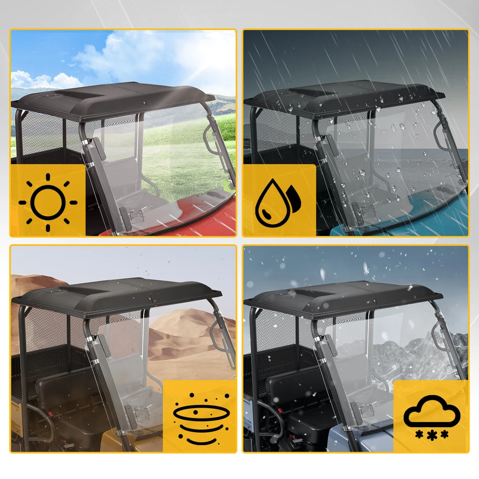 Para Kawasaki Mule 3010/4010/2510/3000 1990-25 UTV techo rígido #KAF30-030A Foto 3 de 4