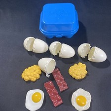 Vintage Fisher Price Play Food Carton Of Grade A Eggs Filled W/ Cooked  Bacon