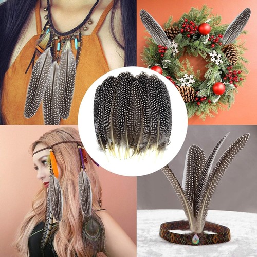 50 Pcs 15-20cm Natural Spotted Feathers Pheasant Feathers for DIY Crafts Deco... - Picture 8 of 8