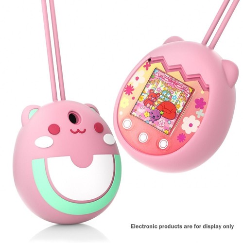 Pink Silicone Case Silicone Case For Tamagotchi Paradise With Lanyard, Cute Tamagotchi Paradise Case