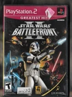 PS2 Video Game STAR WARS BATTLEFRONT II GREATEST HITS TESTED with Manual