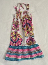 Carters toddler girl 2T sundress pink blue yellow spring summer chic boho