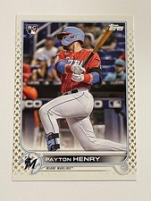 2022 Topps Baseball Gold Stars Rookie #611 - Payton Henry RC - Miami Marlins
