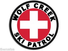 4" WOLF CREEK COLORADO SKI PATROL HELMET CAR BUMPER DECAL STICKER MADE IN USA