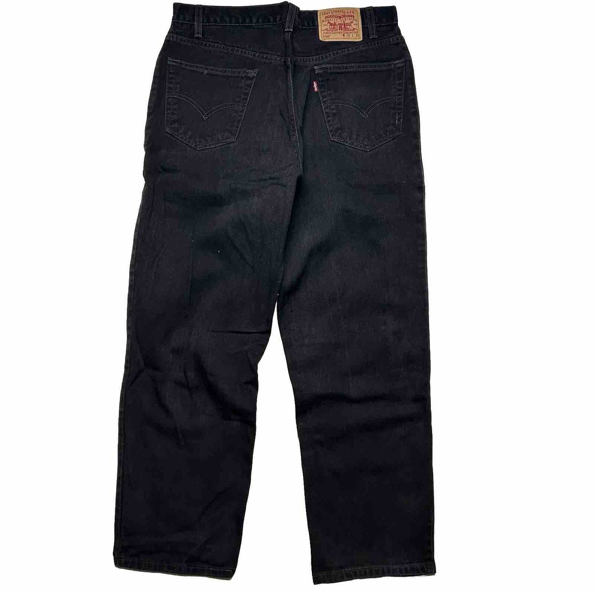 Vintage Levi's 550 Relaxed Fit Black Denim Jeans Made in Vintage Levi's 550 Relaxed Fit Black Denim Jeans Made in