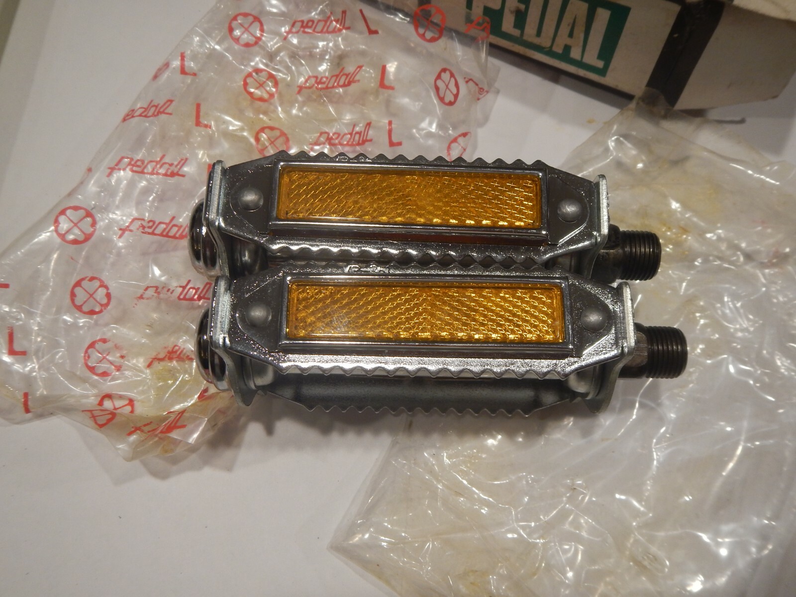 Antique Bicycle pedals New Old Stock Race bike Rat Trap bike pedals