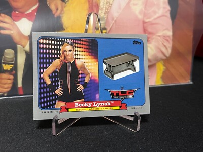 Becky Lynch # 2018 Topps HERITAGE WWE TLC COMMEMORATIVE MEDALLION CARD /25