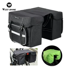 WEST BIKING Bike Bicycle Double Rear Pannier Bag Rain Cover Cycling Luggage Bag