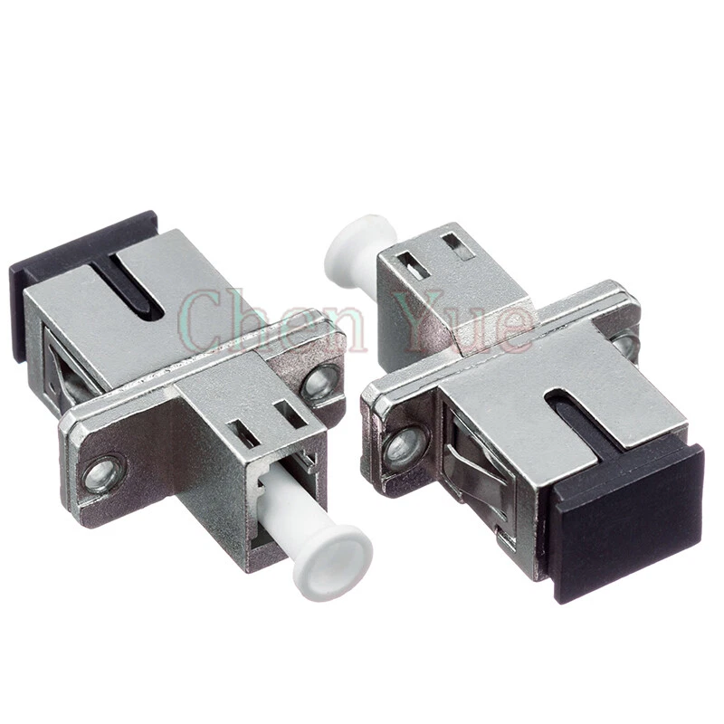 2pcs SC UPC - LC UPC Fiber Optical Hybrid Adapter SM Single Mode Simplex Adapter - Image 3 of 4