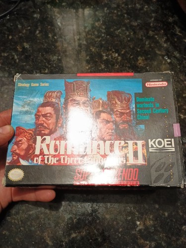 Romance of the Three Kingdoms II (Super Nintendo, 1992) Game And Box Only - Picture 8 of 9