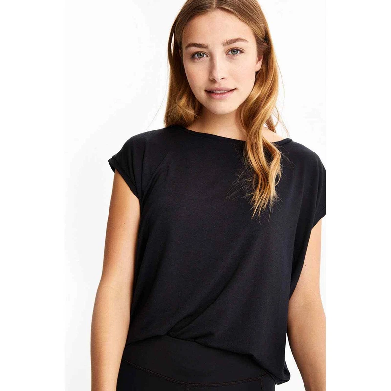 lole agda short sleeve terry material athleisure shirt