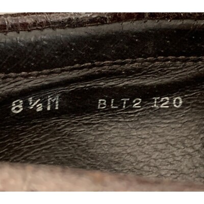 Rare Men’s Donald J. Pliner 8.5 Croc emboss leather loafer Brown GUC Italy 7323 Rare Men main image 4