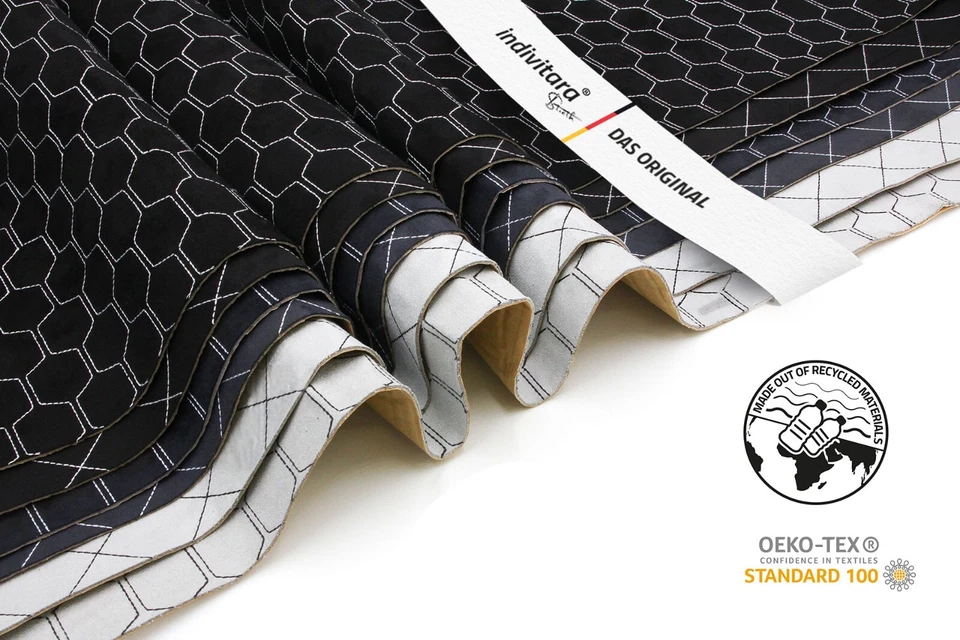 indivitara® Premium Stitch Foam Mikrofaserstoff selbstklebend dehnbar kaschiert - Bild 2 von 4