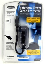 BELKIN Notebook Travel Surge Protector C6 Connector Domestic  International NEW