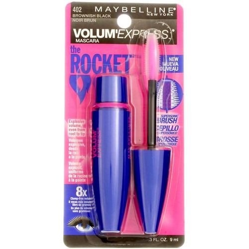 6 Pack Maybelline Volum' Express The Rocket Washable Mascara, Brownish Black ... - Picture 1 of 2