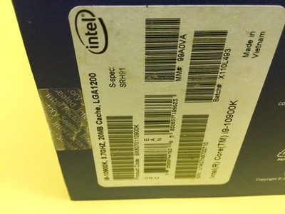 Intel Core i9-10900K Processor (3.7 GHz, 10 Cores, FCLGA1200