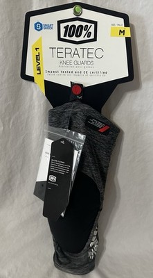 100% Teratec Knee Guards Medium Gray/Black 90230-303-11