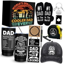 11 Pcs Dad Gifts for Men, Father's Day Gifts, Best Dad Ever Gift with 20 Oz
