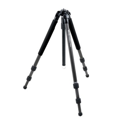 SLIK Pro 723CF 3-Section Carbon Fiber Tripod - 65 in max height (3.1 lbs weight)