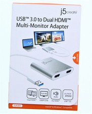 j5 Create USB 3.0 to Dual HDMI Multi-Monitor Adaptor