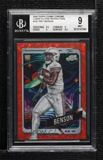 2024 Cosmic Chrome Orange Lunar Eclipse Refractor /10 Trey Benson #102 Rookie RC