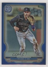 2020 Topps Gypsy Queen Box Topper Chrome Blue Refractor /99 Trevor Story 0nr3