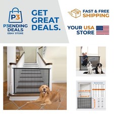 Durable Indoor Dog Gate 29x41 in for Safe Spaces - Fits 36-39 in Openings