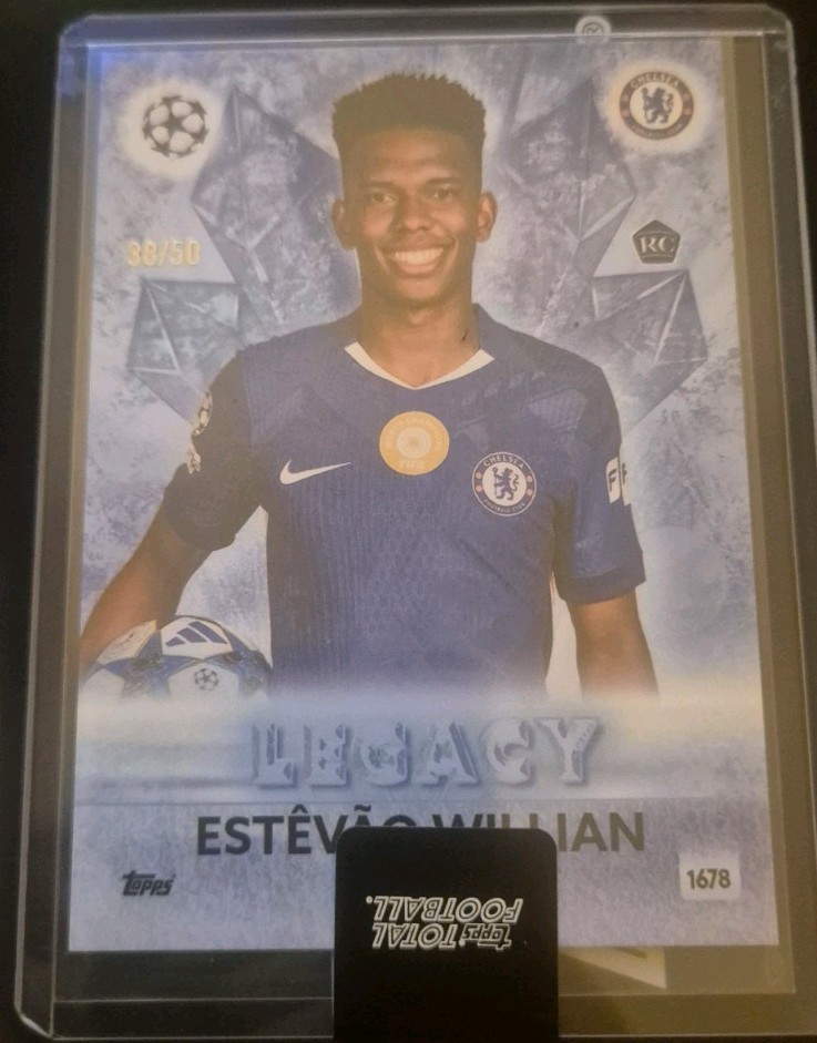Estevao Willian 2025 Topps Total Football Legacy Blue RC /50 