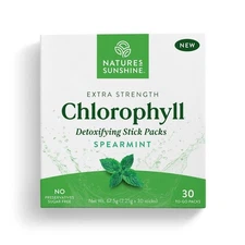 Nature's Sunshine Chlorophyll Detoxifying Spearmint 30 stick-pack