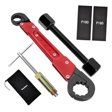 6 Pcs Plumbing Tools Angle Stop Wrench with 1/2-Inch Compression Sleeve Puller