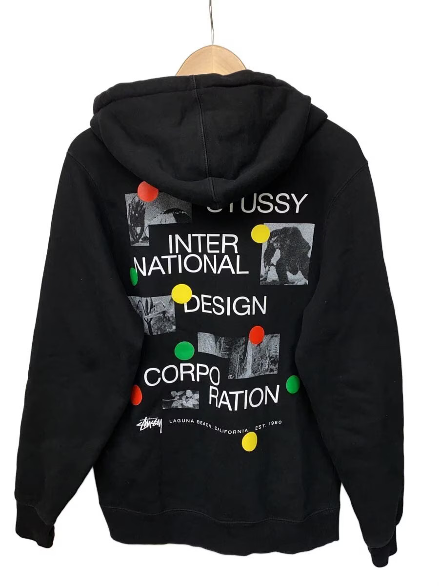 STUSSY Hoodie, Size S, Cotton, Black, Print, Z4000sas19 thumbnail 2