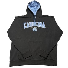 Champion UNC Tar Heels Hoodie Black Mens Large North Carolina College Pullover