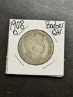 1908 O Barber Silver Quarter Good Better Date U.S. 25c Type Coin (Raw18332)