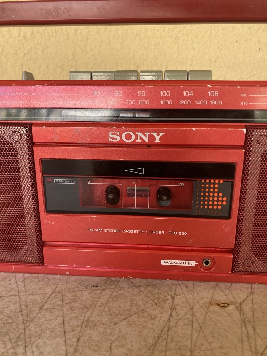 Vintage Boombox Sony CFS-230 Radio Recorder Cassette NO