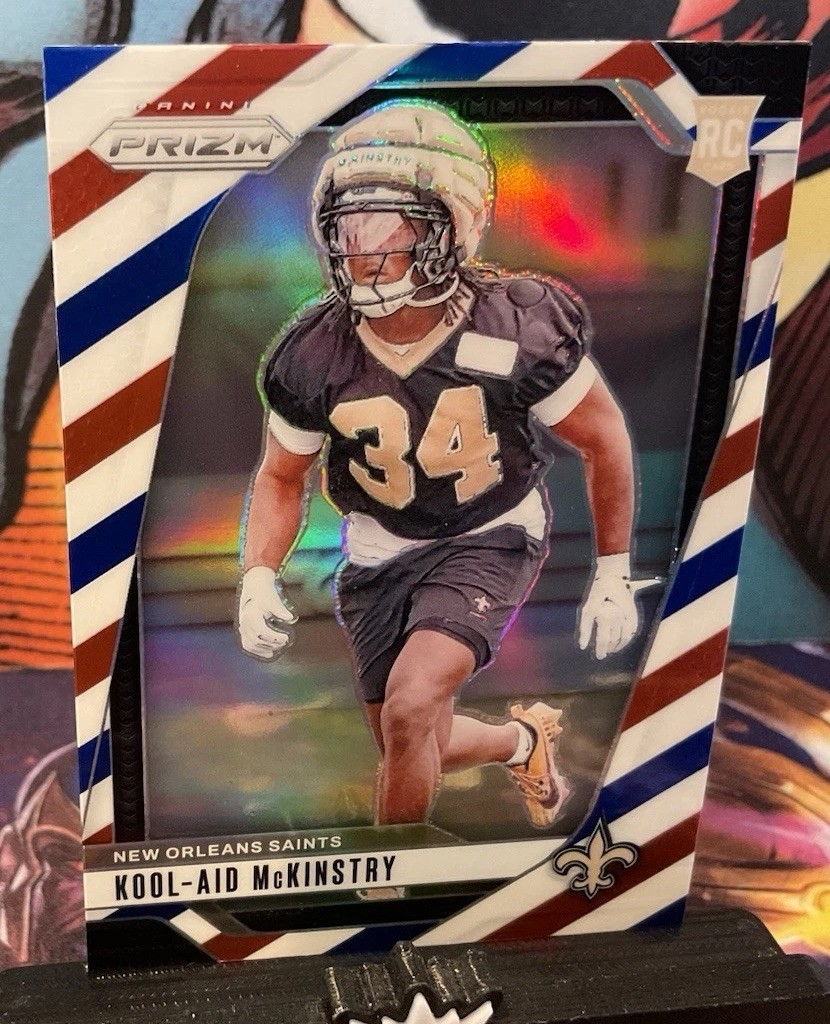 🔥 2024 Prizm # 363 Red White Blue Prizm Rc Kool-Aid Mckinstry 🔥Saints