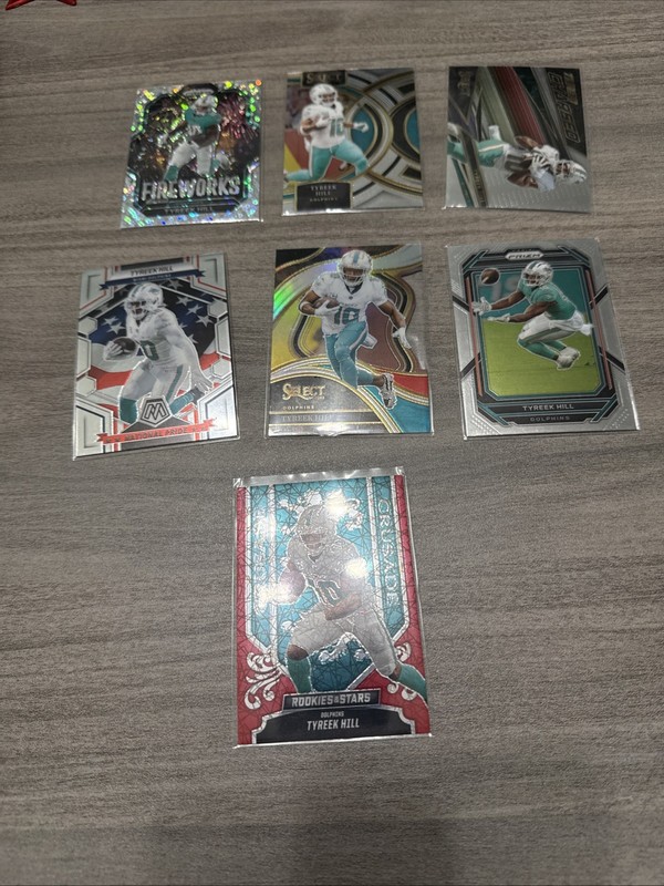 Tyreek Hill Lot Of 7 Cards 